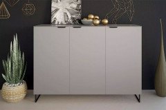 Kommode Typ 06 von JUTZLER - Schubladenkommode weiß - Glas bianco matt