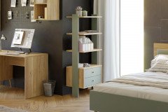 Whenua von Forte - Jugendzimmer-Set Mauvella-Oak - salbei-grün