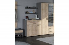 Boston-sleeping von Priess - Jugendzimmer-Wohnwand Artisan-weiß