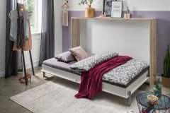 Juist von Wimex - Schrankbett / Klappbett horizontal weiß