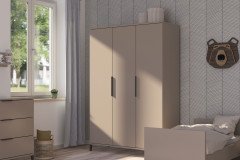 Nea von Transland® - Kinderzimmerschrank schmal 2-türig taupe