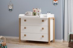 Beach von POL Power - Wandregal mit Ablageboden Kiefer weiß teilmassiv