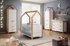 Beach von POL Power - Wandregal mit Ablageboden Kiefer weiß teilmassiv