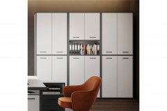 Keflavik von Forte - Bücherregal schmal mit 6 Fächern