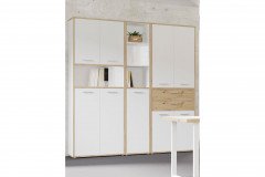 Keflavik von Forte - Bücherregal schmal mit 6 Fächern