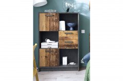 Nubi von Meble Wojcik - Regal mit 2 Türen & 2 Schubkästen