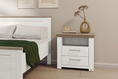 York von set one by Musterring - Landhaus-Kleiderschrank 4-türig mit Spiegel