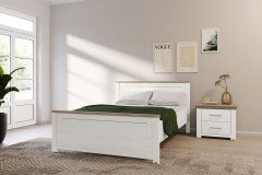 York von set one by Musterring - Landhaus-Kleiderschrank 4-türig mit Spiegel