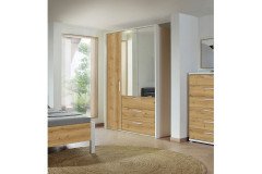 Nice4Home-F von Rauch Orange - Einzelbett weiß - dunkelgrau