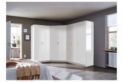 Case von Rauch Blue - Kleiderschrank weiß mit Inneneinteilung