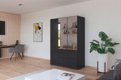 Costa von Rauch Blue - Kleiderschrank weiß - Eiche - Spiegel