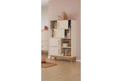 Stiene von Paidi - Kleiderschrank 3T1S cashmere-beige - Eiche massiv