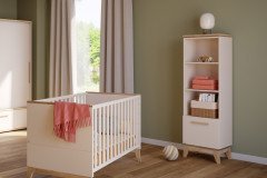 Stiene von Paidi - Kleiderschrank 3T1S cashmere-beige - Eiche massiv