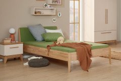 Stiene von Paidi - Kleiderschrank 3T1S cashmere-beige - Eiche massiv