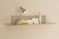 Hilda von POL Power - Wandregal kaschmir - Mauvella Oak Nachbildung